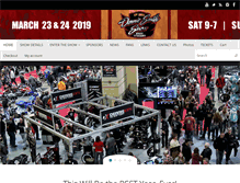 Tablet Screenshot of donniesmithbikeshow.com